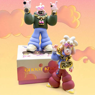 "LIL' ILL" Ghost Kidz Vinyl Art Toy by Rhymezlikedimez x Super Plastic
