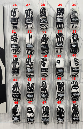 Slawn and Opake "Badly Drawn … Boxing Gloves Set" - Embellished