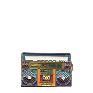 Boombox Enamel Pin