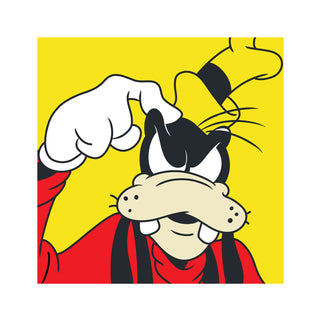 Slawn & Opake Hand Embellished  Print "Goofy"