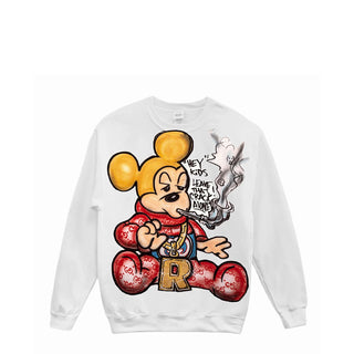 Shirt King Phade "Leave That Crack Alone" Crewneck Sweatshirt (White)