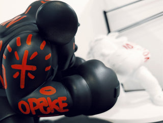 1-of-1 Slawn and Opake Hand Drawn Collectible "Dog Fighters" - Black