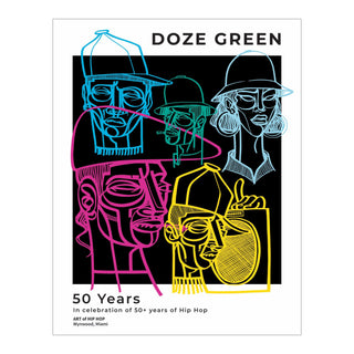 Doze Green Poster - "50 Years of Hip Hop"