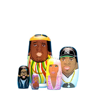 East Coast Rappers Wooden Nesting Doll Sets